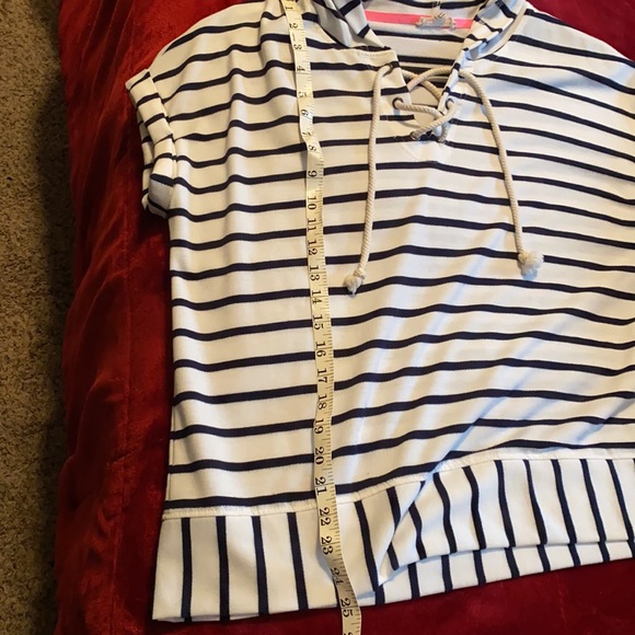 Navy striped T-shirt - Picture 2 of 2
